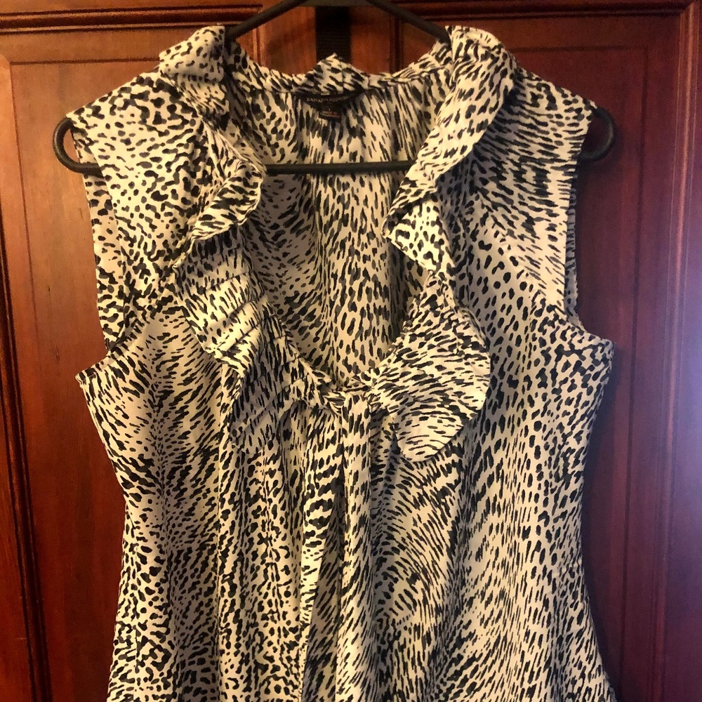 Banana Republic Zebra Print Blouse
